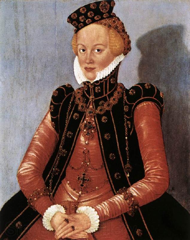 CRANACH, Lucas the Younger Portrait of a Woman sdgsdftg Norge oil painting art